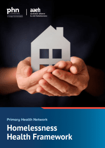 PHN Homelessness Health Framework cover